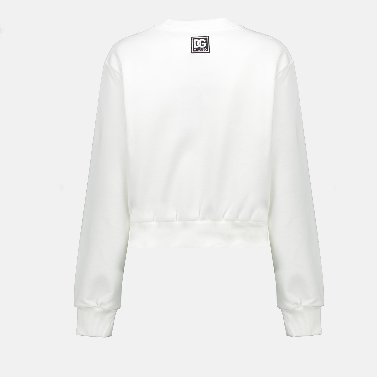 Sweatshirts Sweatshirt à logo Dolce & Gabbana Blanc Femme