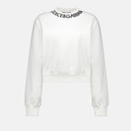 Sweatshirts Sweatshirt à logo Dolce & Gabbana Blanc Femme