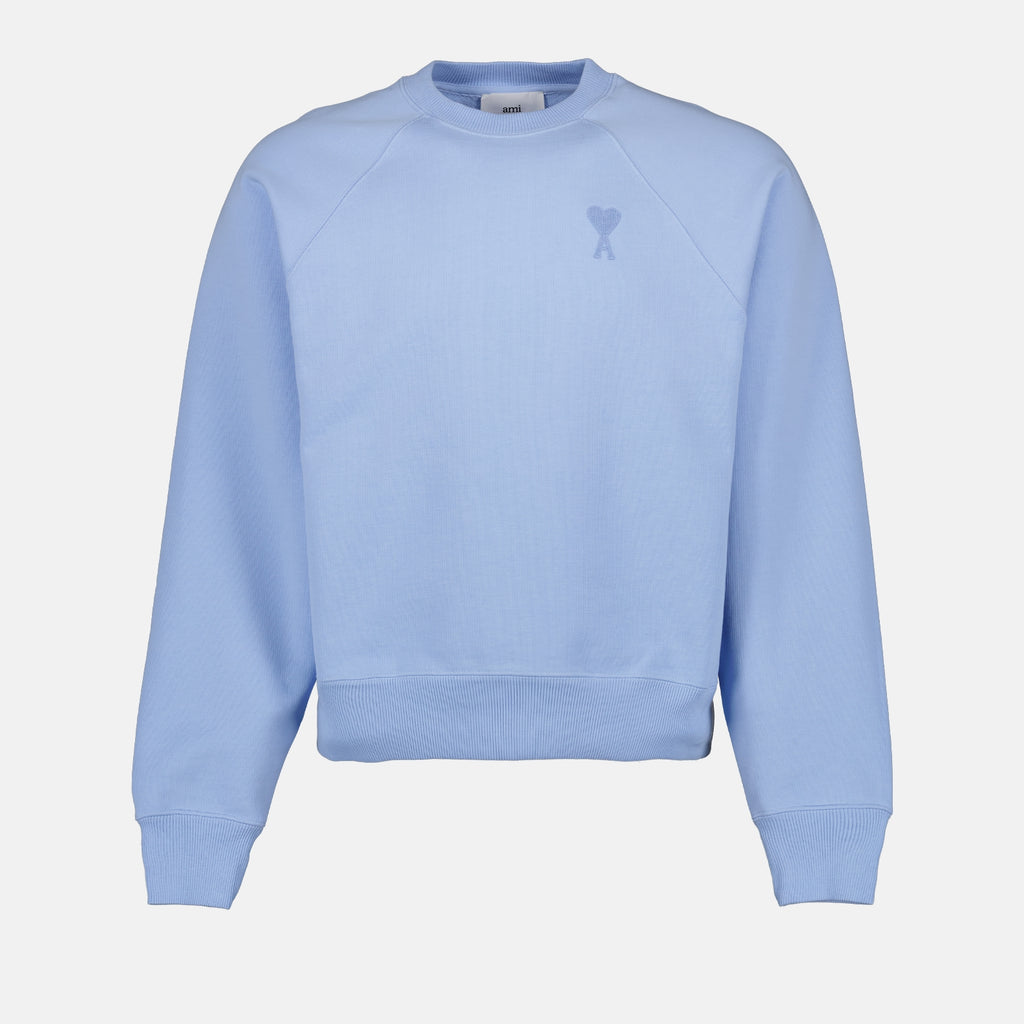 Sweatshirts Heart Friend Sweatshirt Ami PARIS Blue Unisex