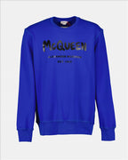 Sweatshirts Graffiti sweatshirt Alexander McQueen Blue Man