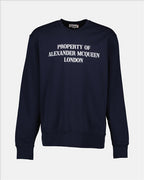 T-shirts Sweatshirt imprimé Alexander McQueen Bleu Homme