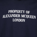 T-shirts Sweatshirt imprimé Alexander McQueen Bleu Homme