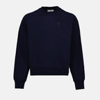 Sweatshirts Logo sweatshirt Ami PARIS Blue Unisex