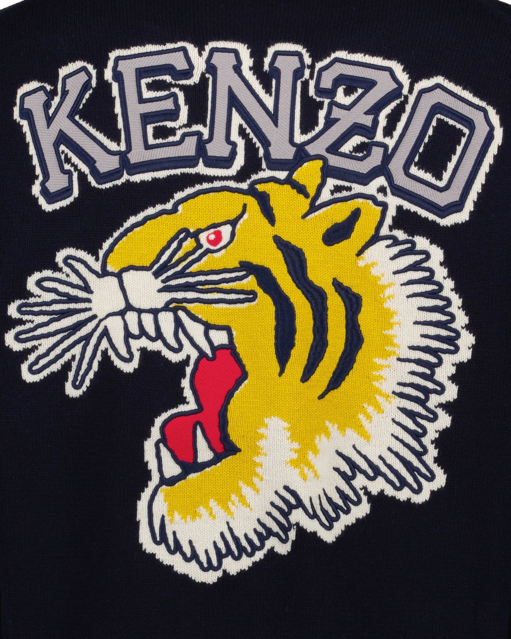 Knitwear Varsity Sweater Kenzo Blue Man