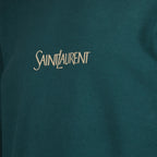 Sweatshirts Sweatshirt brodé Saint Laurent Vert Homme