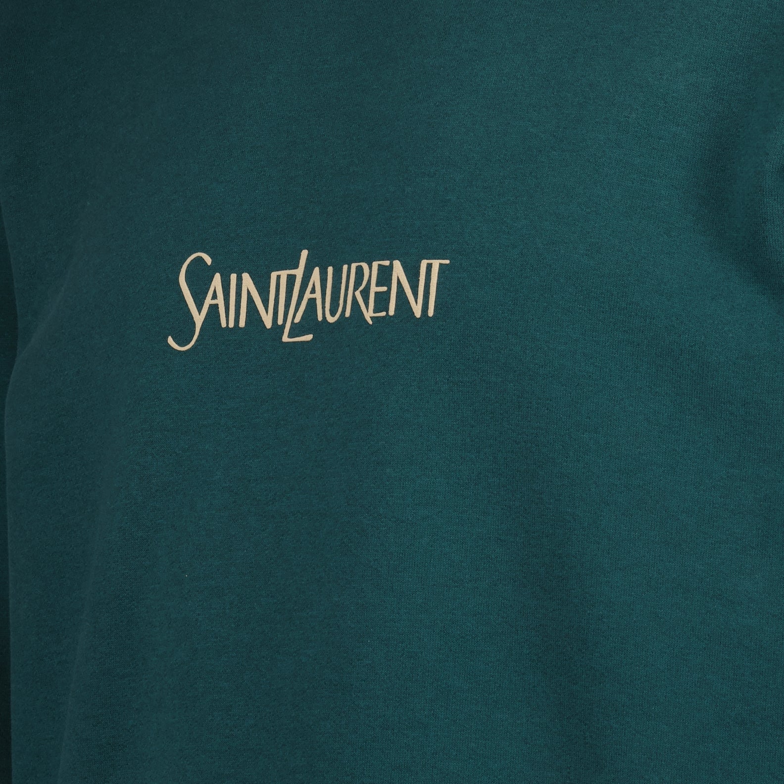 Sweatshirts Sweatshirt brodé Saint Laurent Vert Homme