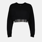 Sweatshirts Corset cropped sweatshirt Alexander McQueen Black Women