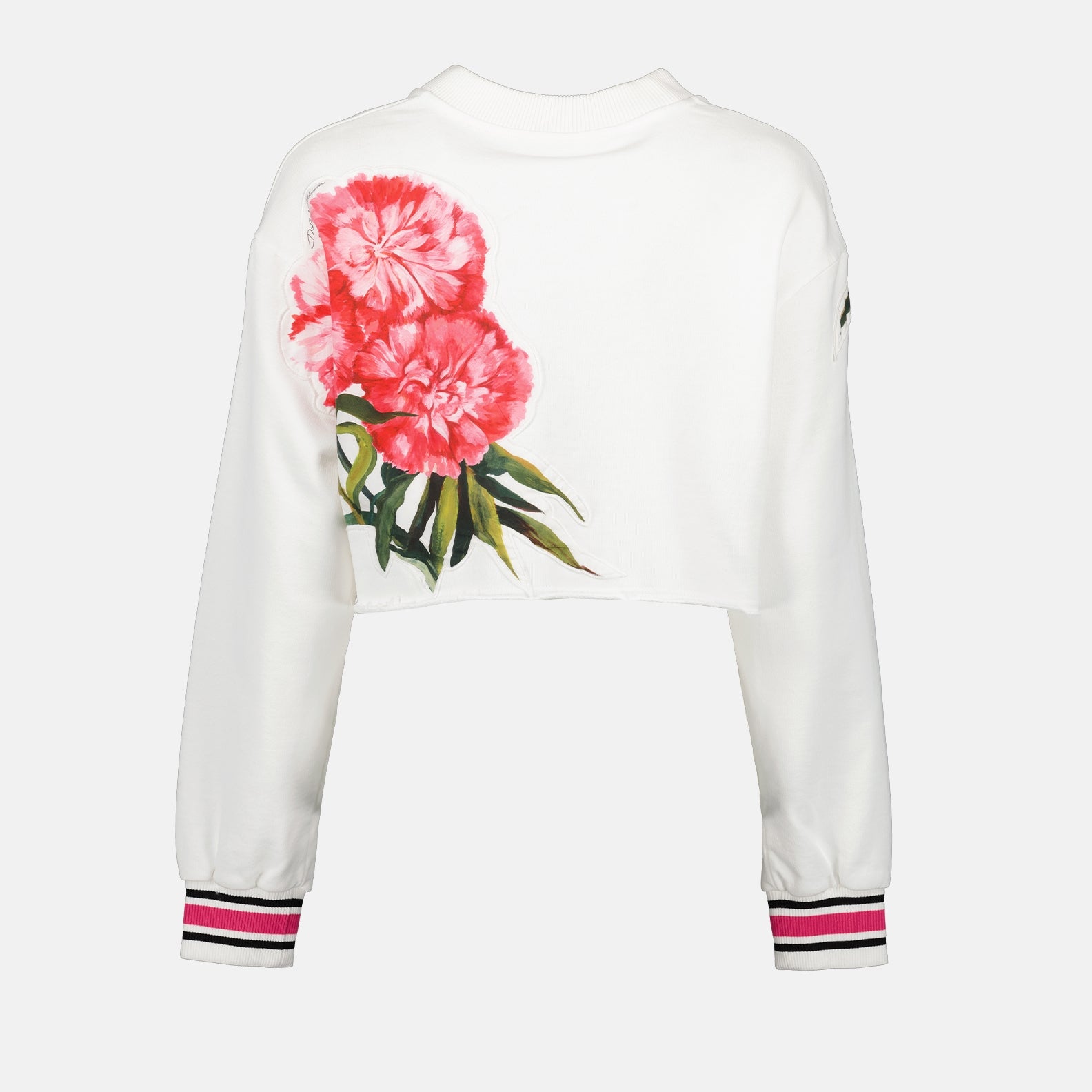 スウェットシャツ カーネーションプリントスウェットシャツ Dolce & Gabbana 白 女性