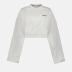 Sweatshirts Sweatshirt crop Off-White Blanc Femme