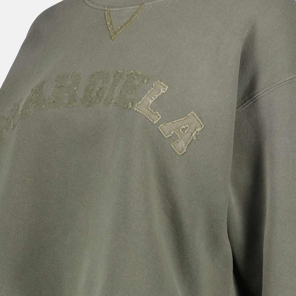 Sweatshirt crop kaki