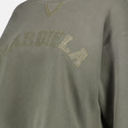 Sweatshirt crop kaki