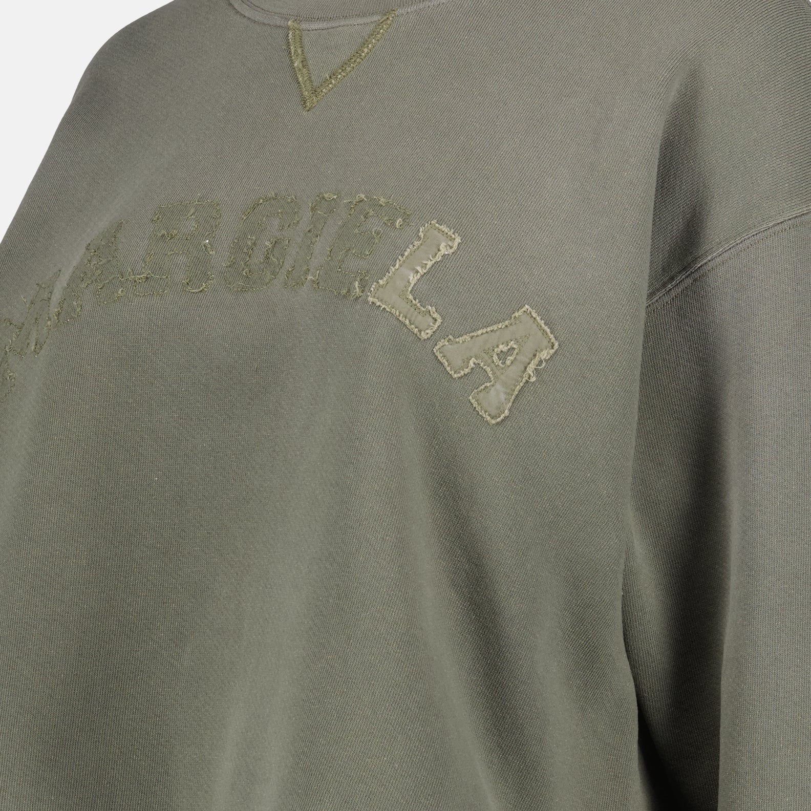 Sweatshirt crop kaki