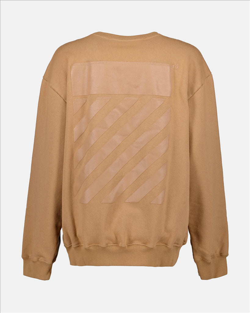 Sweatshirts Sweatshirt Diag Off-White Marron Femme