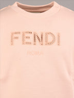 Vestuário Sweatshirt FF Fendi Rosa Crianças