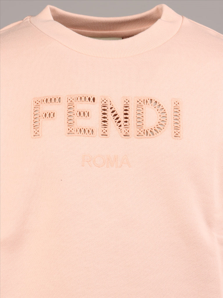 Vêtements Sweatshirt FF Fendi Rose Enfants