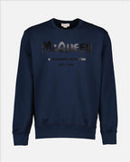 Sweatshirts Sweatshirt Graffiti Alexander McQueen Bleu Homme