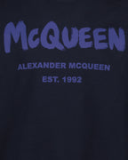 Sweatshirts Sweatshirt Graffiti Alexander McQueen Bleu Homme