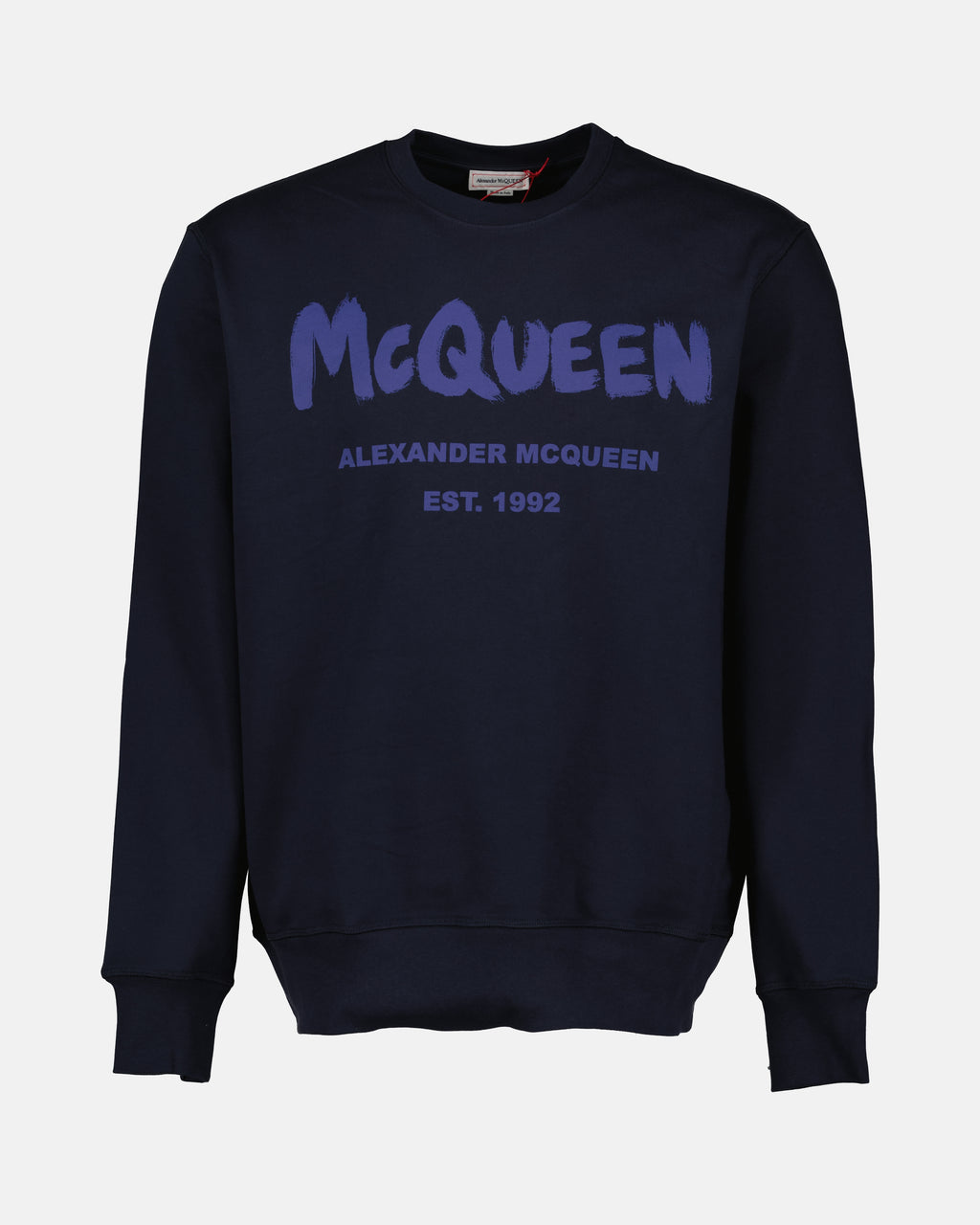 Sweatshirts Sweatshirt Graffiti Alexander McQueen Bleu Homme