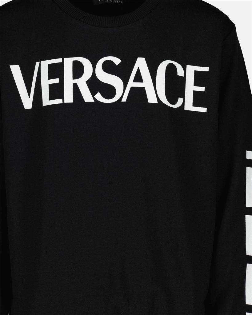 Clothing Greca sweatshirt Versace Black Kids