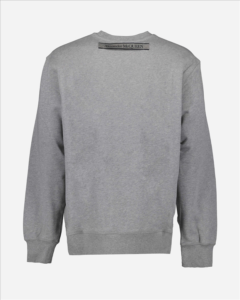 Sweatshirts Sweatshirt à logo bande Alexander McQueen Gris Homme