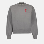 Sweatshirts Sweatshirt Ami de Coeur Ami PARIS Grau Unisex