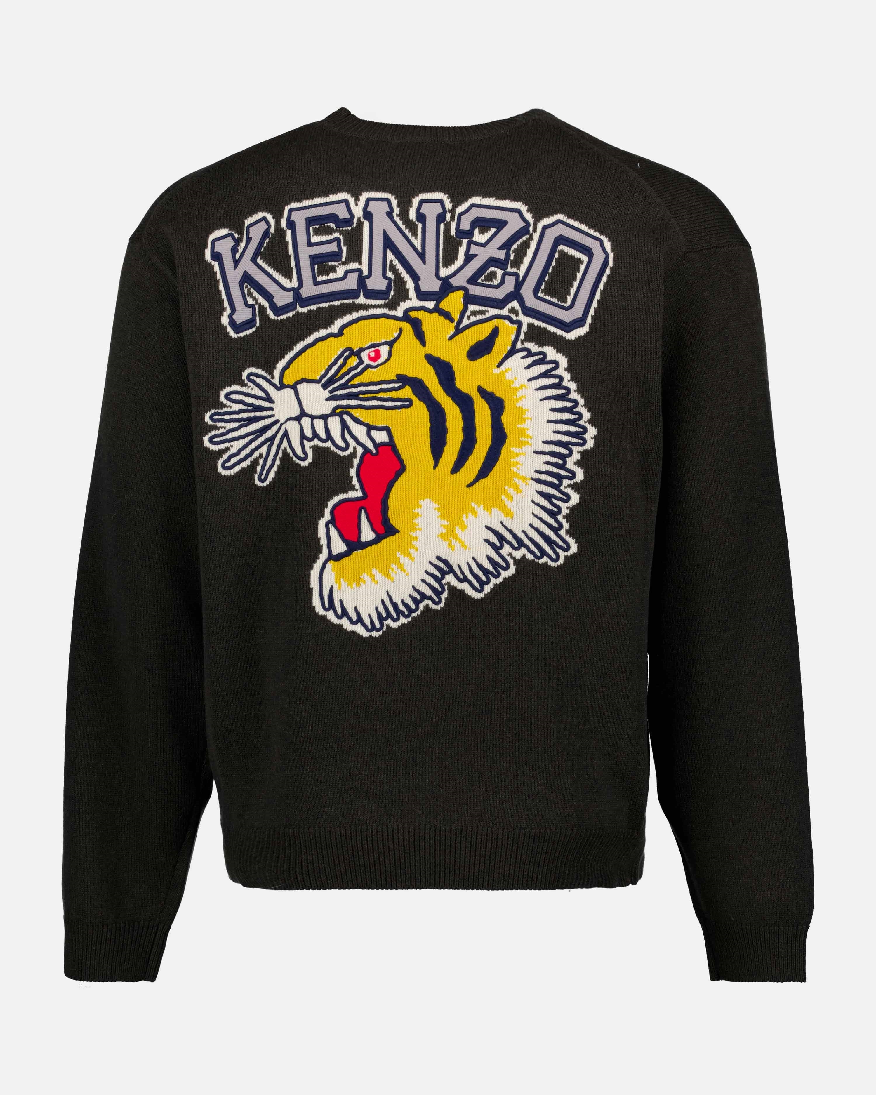 Maille Pull Varsity Kenzo Vert Homme