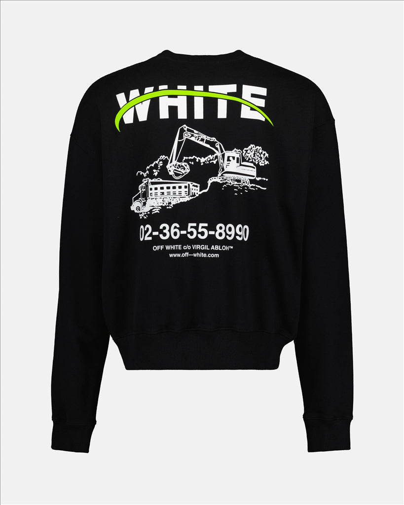 Sweatshirts Sweatshirt Industrial Off-White Noir Homme