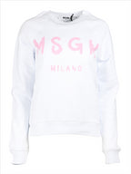 Moletons Sweatshirt logo MSGM Branco Femme
