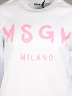 Moletons Sweatshirt logo MSGM Branco Femme