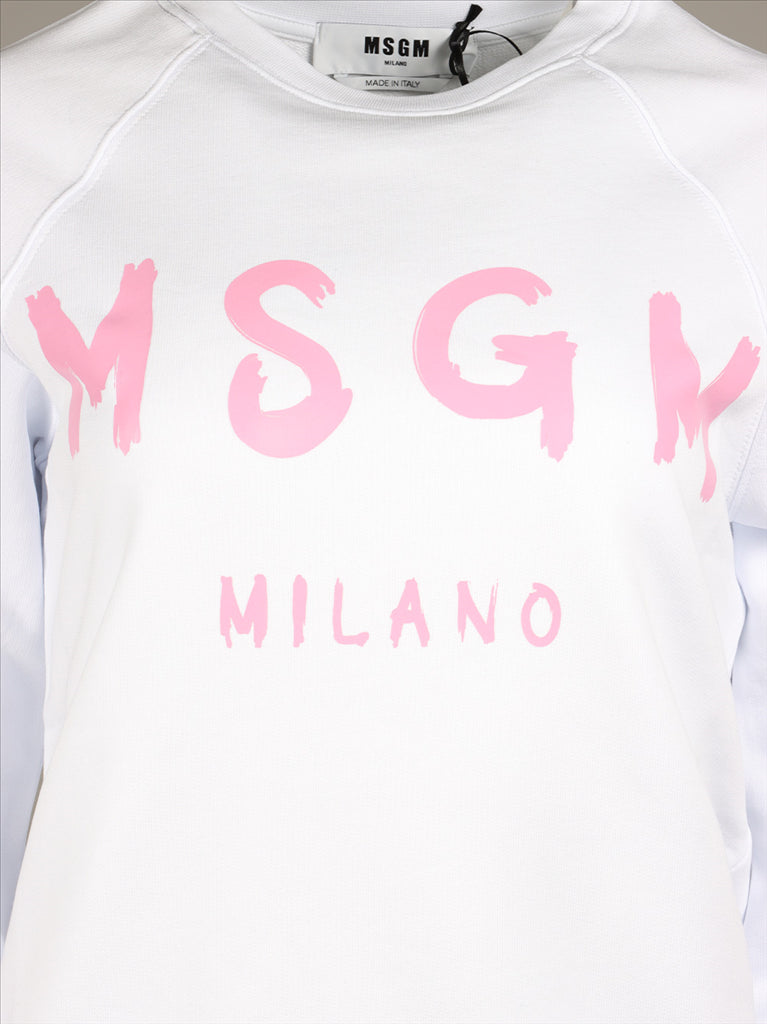 Moletons Sweatshirt logo MSGM Branco Femme