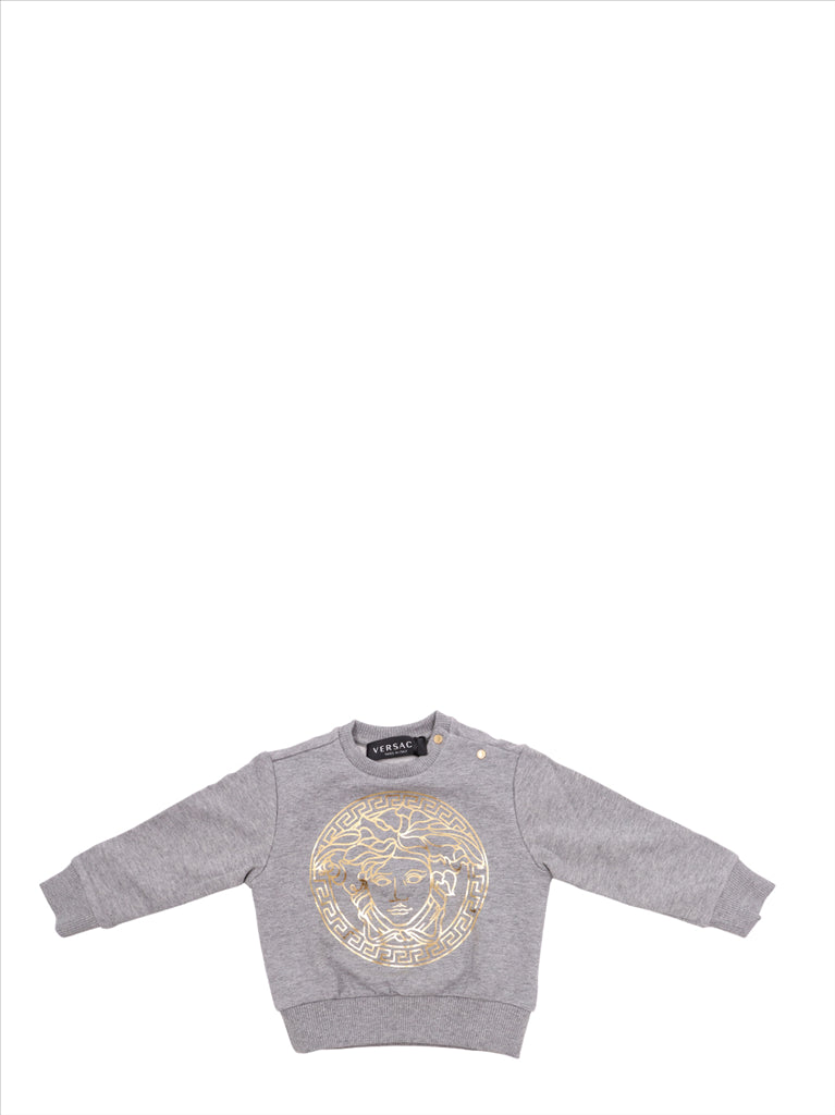 Vêtements Sweatshirt Medusa Versace Gris Enfants