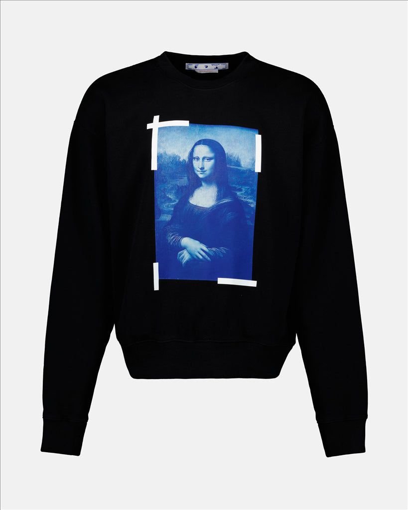 Sweatshirts Sweatshirt Monalisa Off-White Schwarz Homme