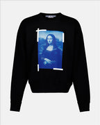 Sweatshirts Sweatshirt Monalisa Off-White Schwarz Homme