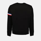 Sweatshirts Sweatshirt à logo et liseré Moncler Noir Homme