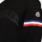 Sweatshirts Sweatshirt à logo et liseré Moncler Noir Homme
