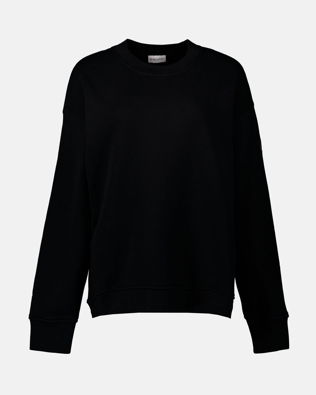 스웨트셔츠 메탈릭 로고 스웨트셔츠 Moncler 검정 여성