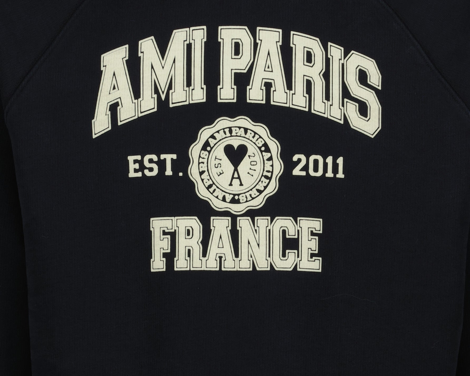 Sweatshirts Sweatshirt Ami Paris France Ami PARIS Noir Unisexe