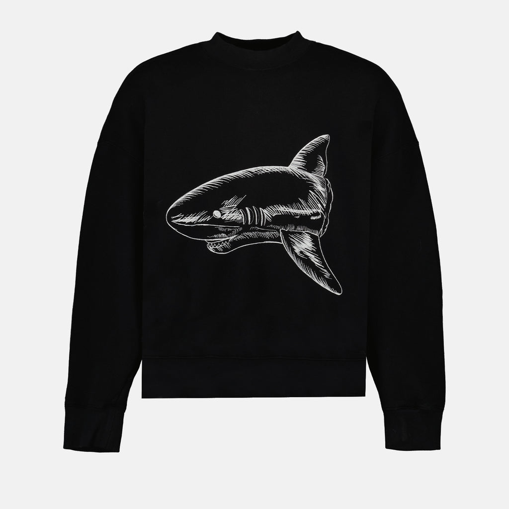 Sweatshirts Sweatshirt Broken Shark Palm Angels Noir Homme