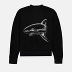 Sweatshirts Sweatshirt Broken Shark Palm Angels Noir Homme