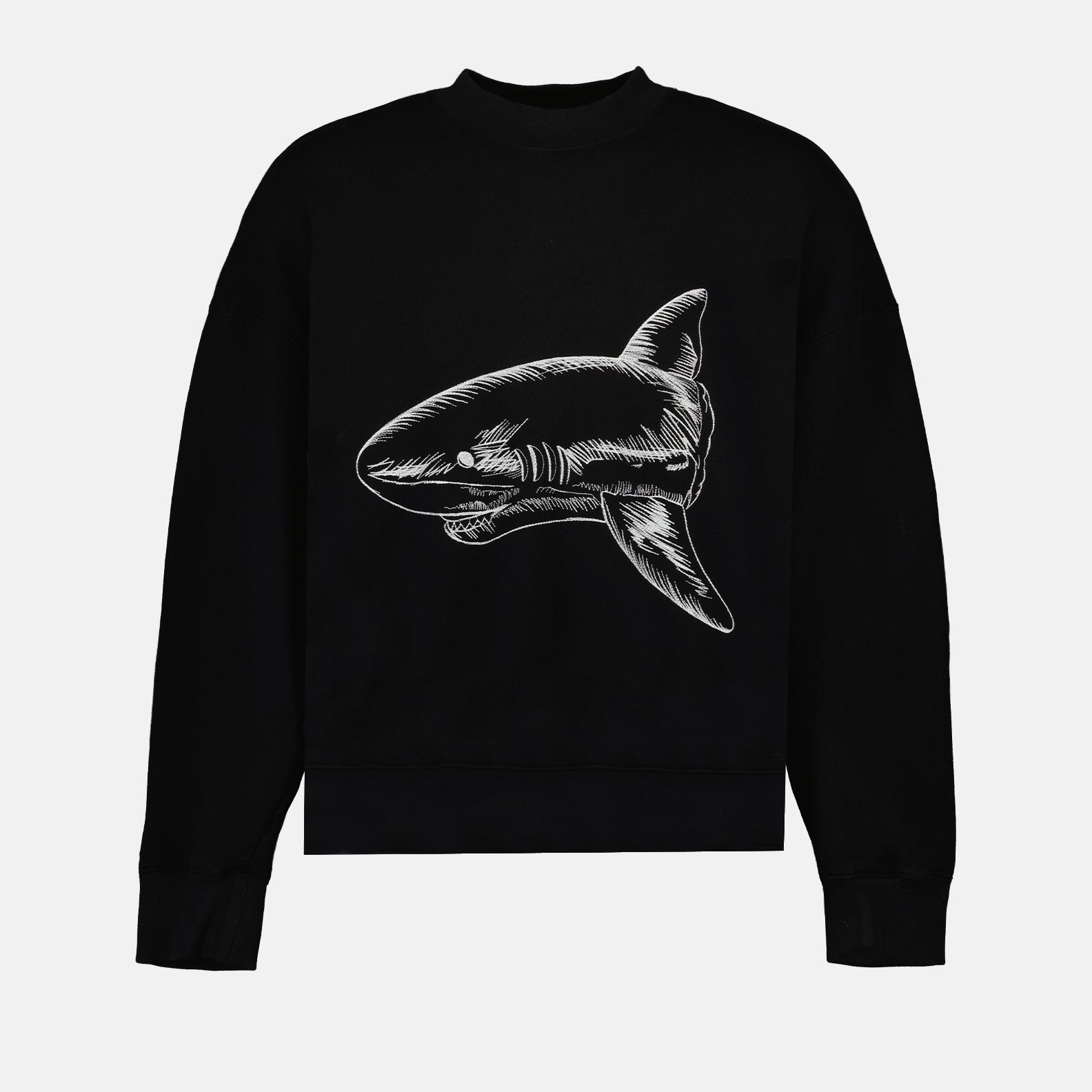 Sweatshirts Sweatshirt Broken Shark Palm Angels Noir Homme