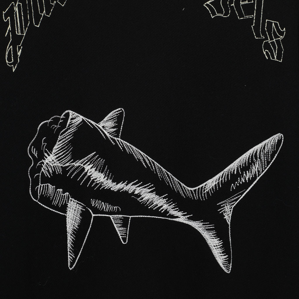 Sweatshirts Sweatshirt Broken Shark Palm Angels Noir Homme