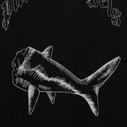 Sweatshirts Sweatshirt Broken Shark Palm Angels Noir Homme