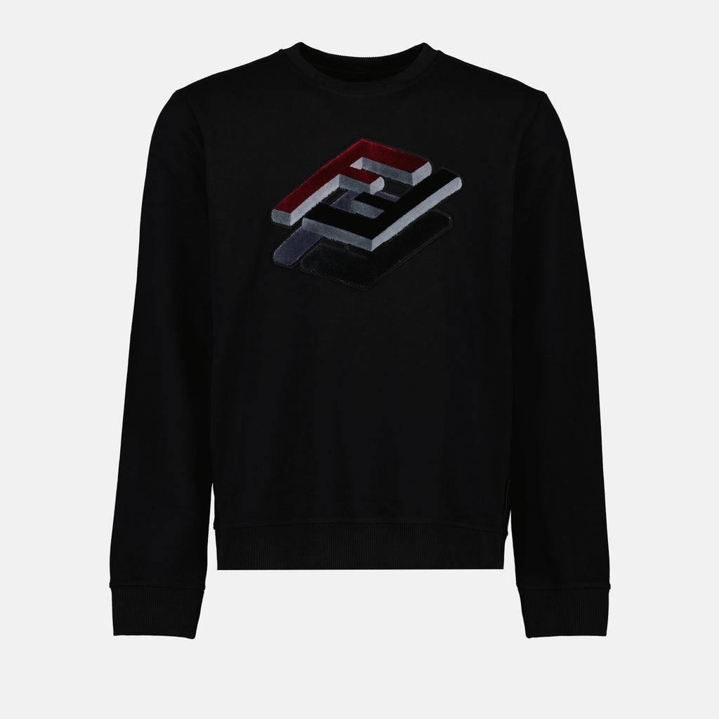Sweatshirts FF 3D sweatshirt Fendi Black Man