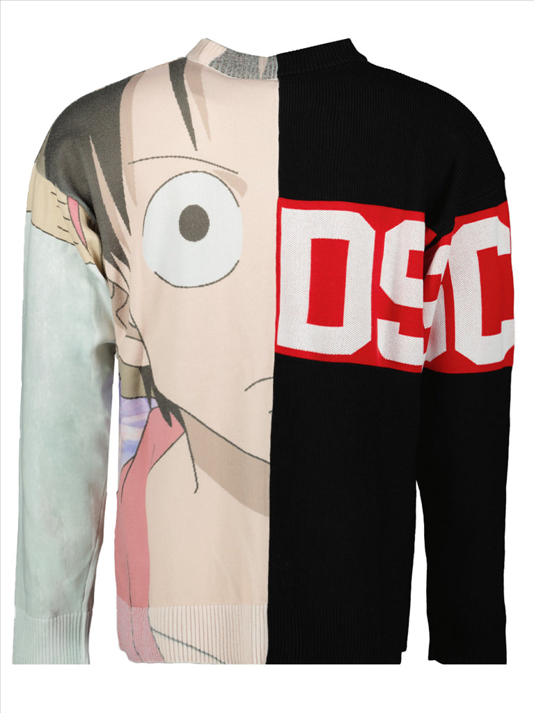 Sweatshirts Sweatshirt One Piece Luffy GCDS Multicolore Homme