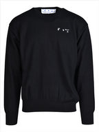 Knitwear OW logo sweatshirt Off-White Black Man