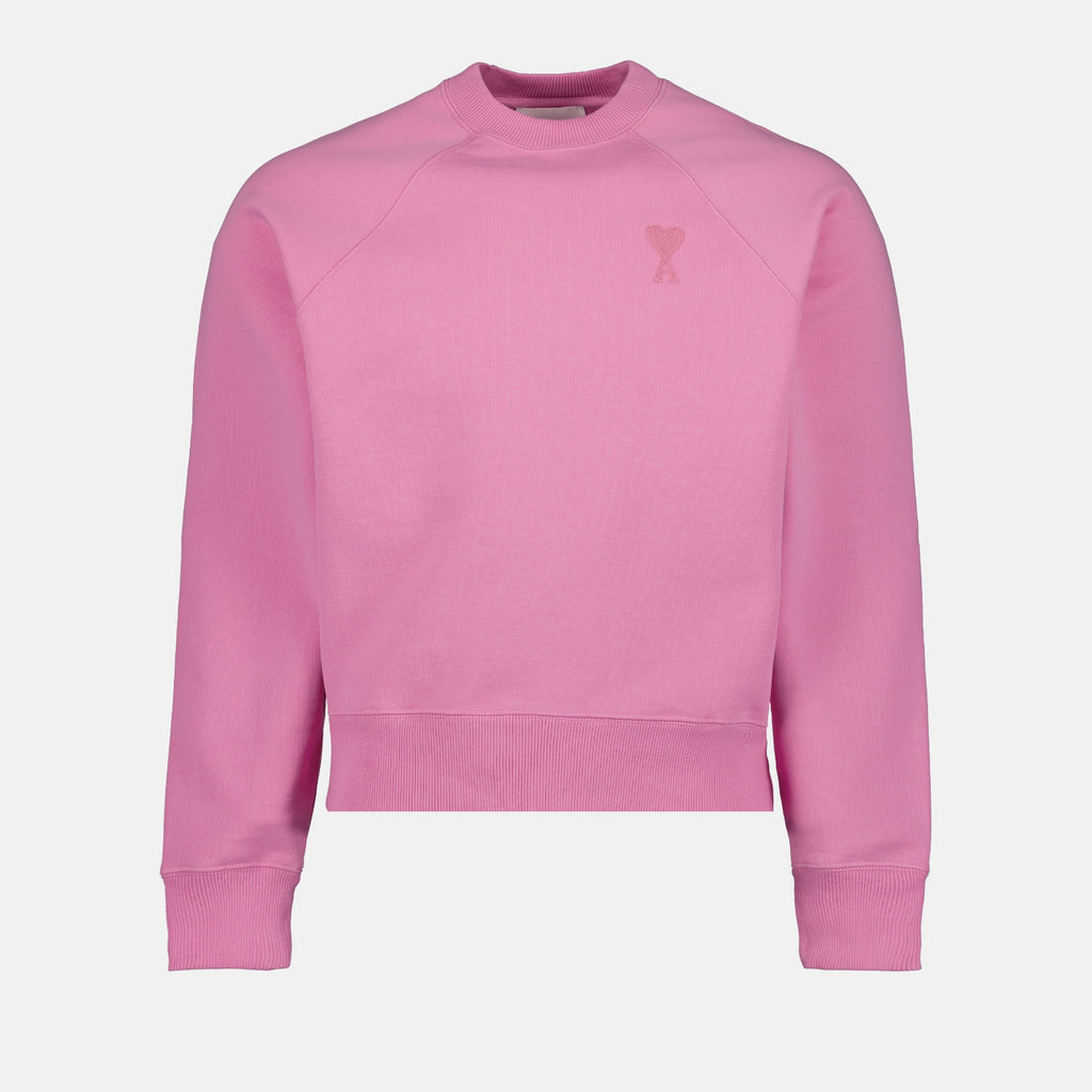 Sweatshirts Sweatshirt Ami de Coeur Ami PARIS Rose Unisexe