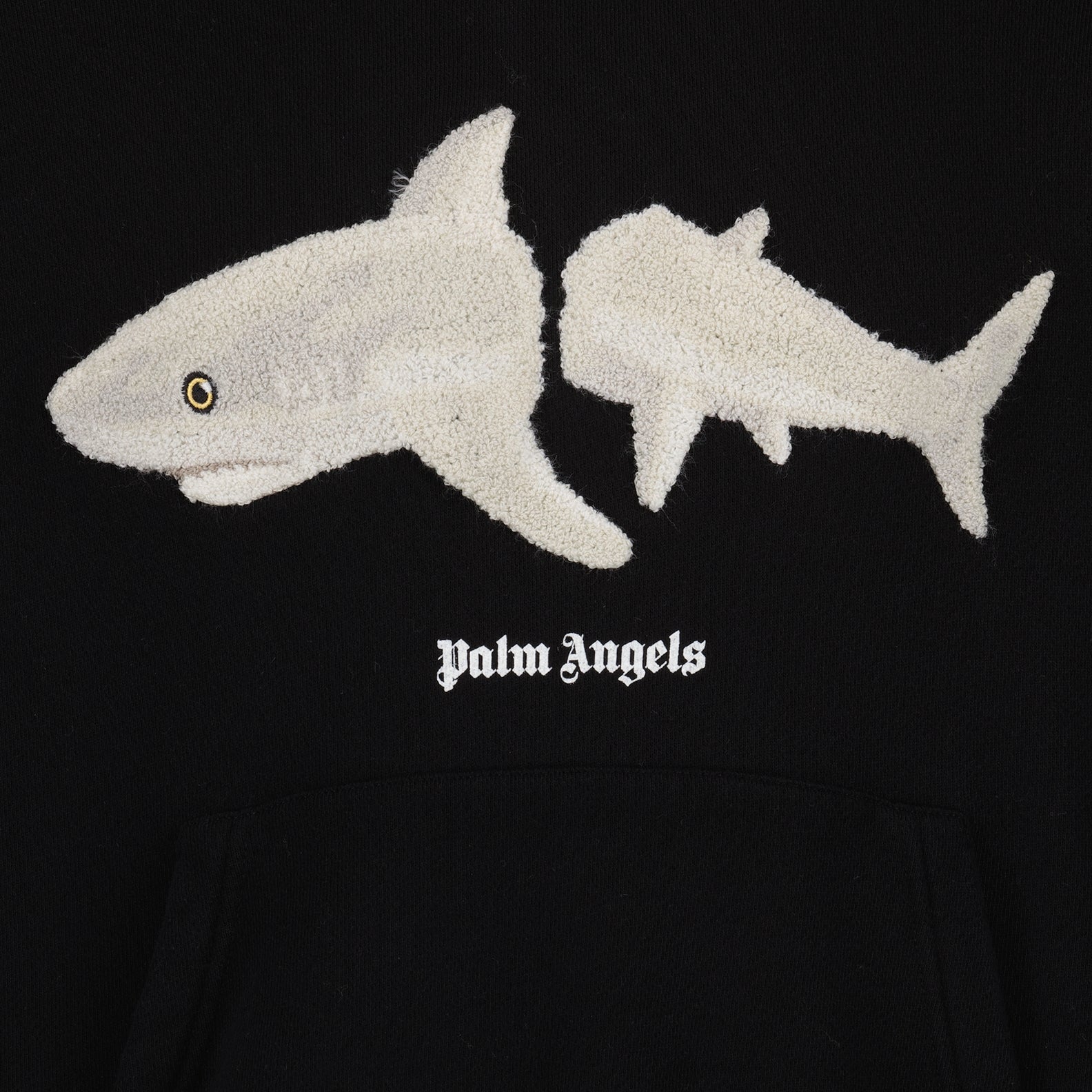 Knitwear White Shark Sweatshirt Palm Angels Black Man