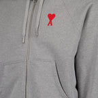 Sweatshirts Sweatshirt zippé Ami de Coeur Ami PARIS Gris Unisexe