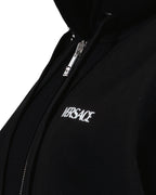 Sweatshirts Zipped sweatshirt Versace Black Man