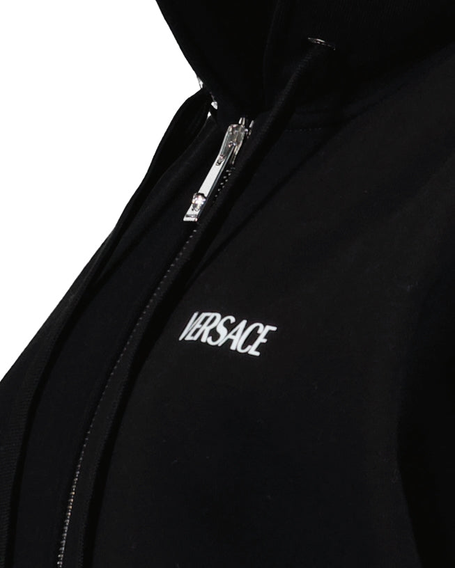 Sweatshirts Zipped sweatshirt Versace Black Man